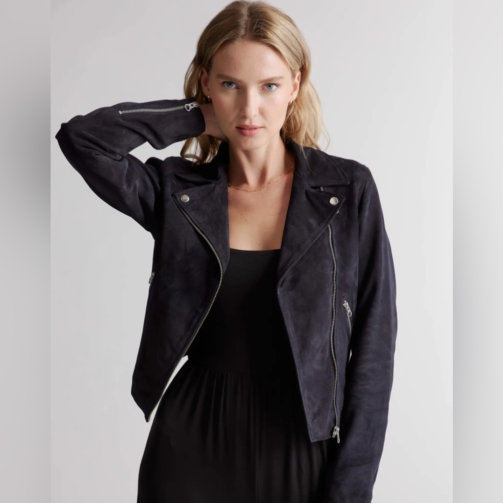 S8 Signature 100% Suede Biker Jacket